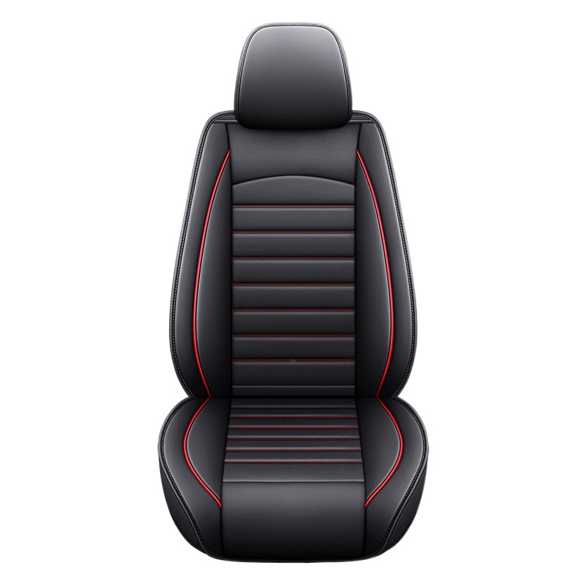 Cojín de asiento de coche nuevo, de cuero completo, completamente cerrado, apto para todas las estaciones, cojín de asiento de coche de cuero transpirable.