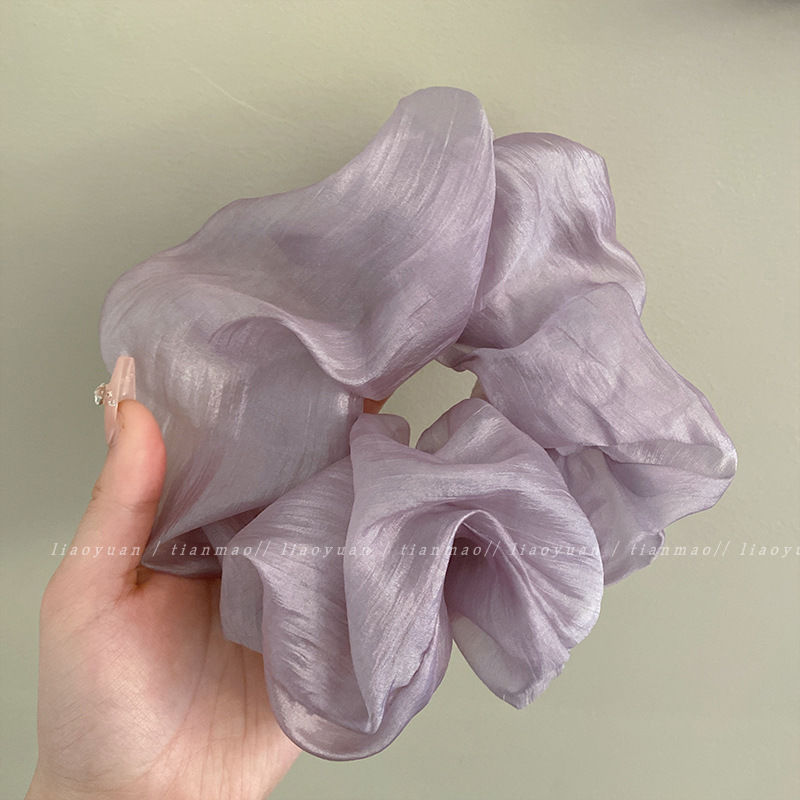 Nubes flotantes ~ Coraje grueso simple, lazo para el cabello, cuerda para la cabeza, sentido avanzado femenino, nueva cabeza de bola, goma, temperamento, cuerda para el cabello de cola de caballo