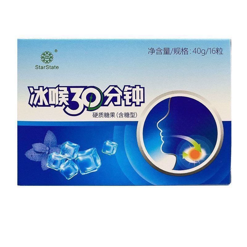 Ледяные леденцы для горла на 30 минут, жевательные конфеты с сахаром для горла, свежее дыхание, охлаждающие конфеты с мятным вкусом, оптовая продажа.