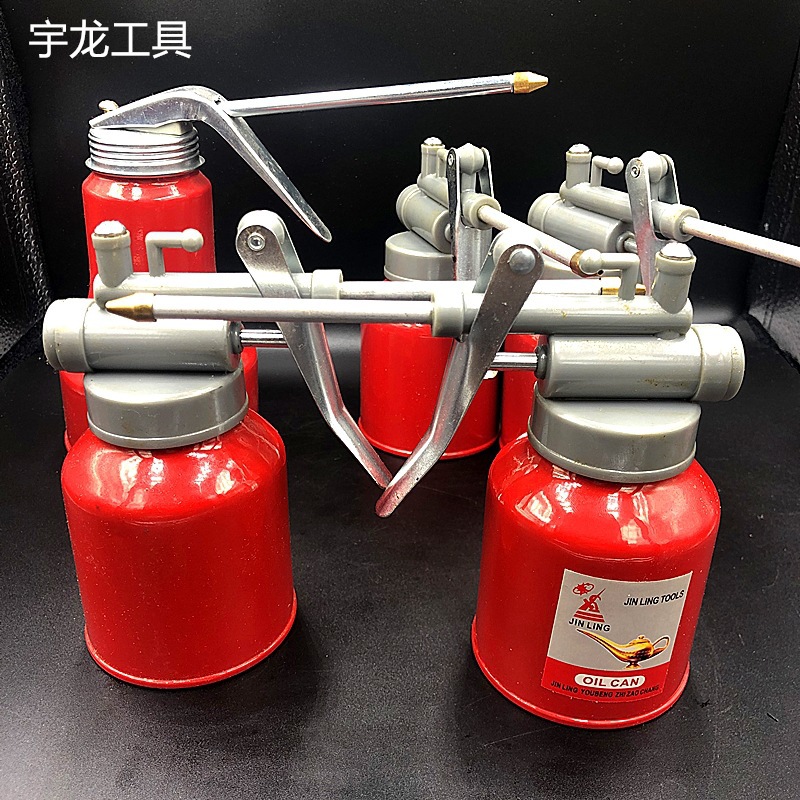 厂家批发高压铝盖机油壶250ml家用加油壶350ml机油枪一件代发