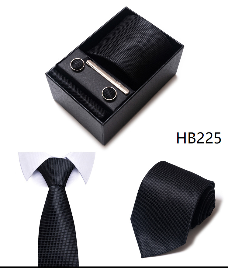 Simple Style Geometric Solid Color Polyester Yarn Men's Cufflinks Lavalier Tie display picture 24