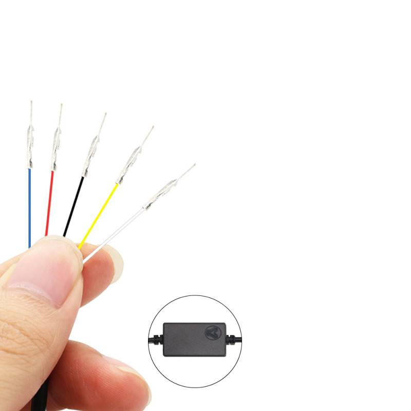 Lámpara de cola de fibra de carbono impermeable ajustable universal de diseño decorativo de tres secciones para automóviles image 5