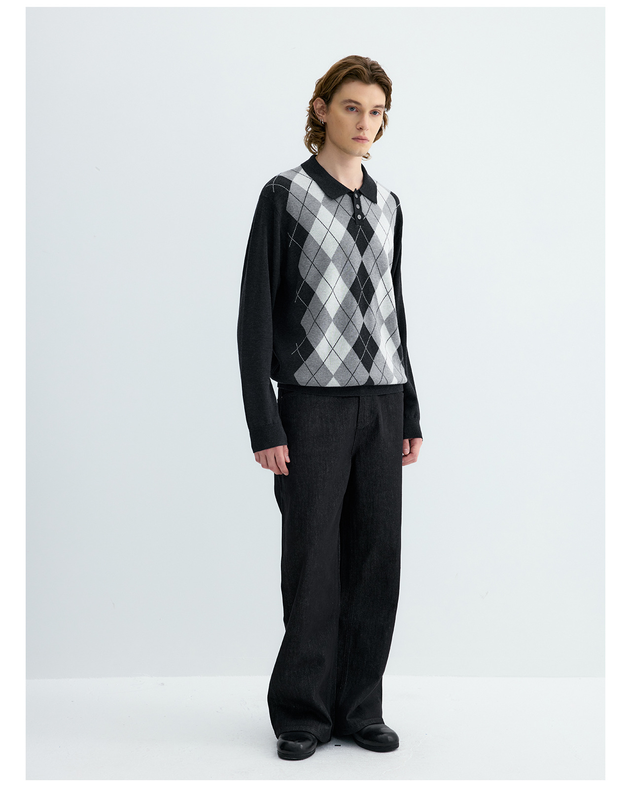 UNF Ralph Plaid 300g Polo Sweater