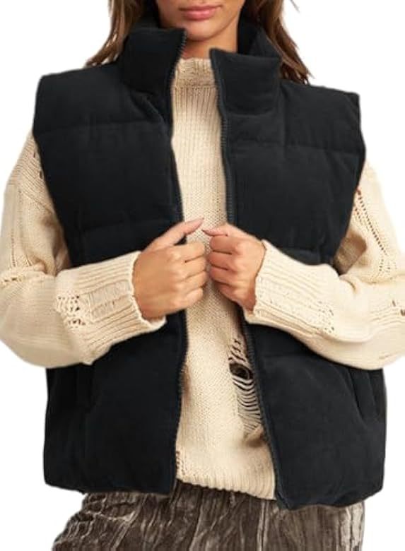 Fábrica de Amazon 2024 otoño y invierno de mujeres nuevo chaleco de algodón de meandruño chaleco de calor grueso image 7