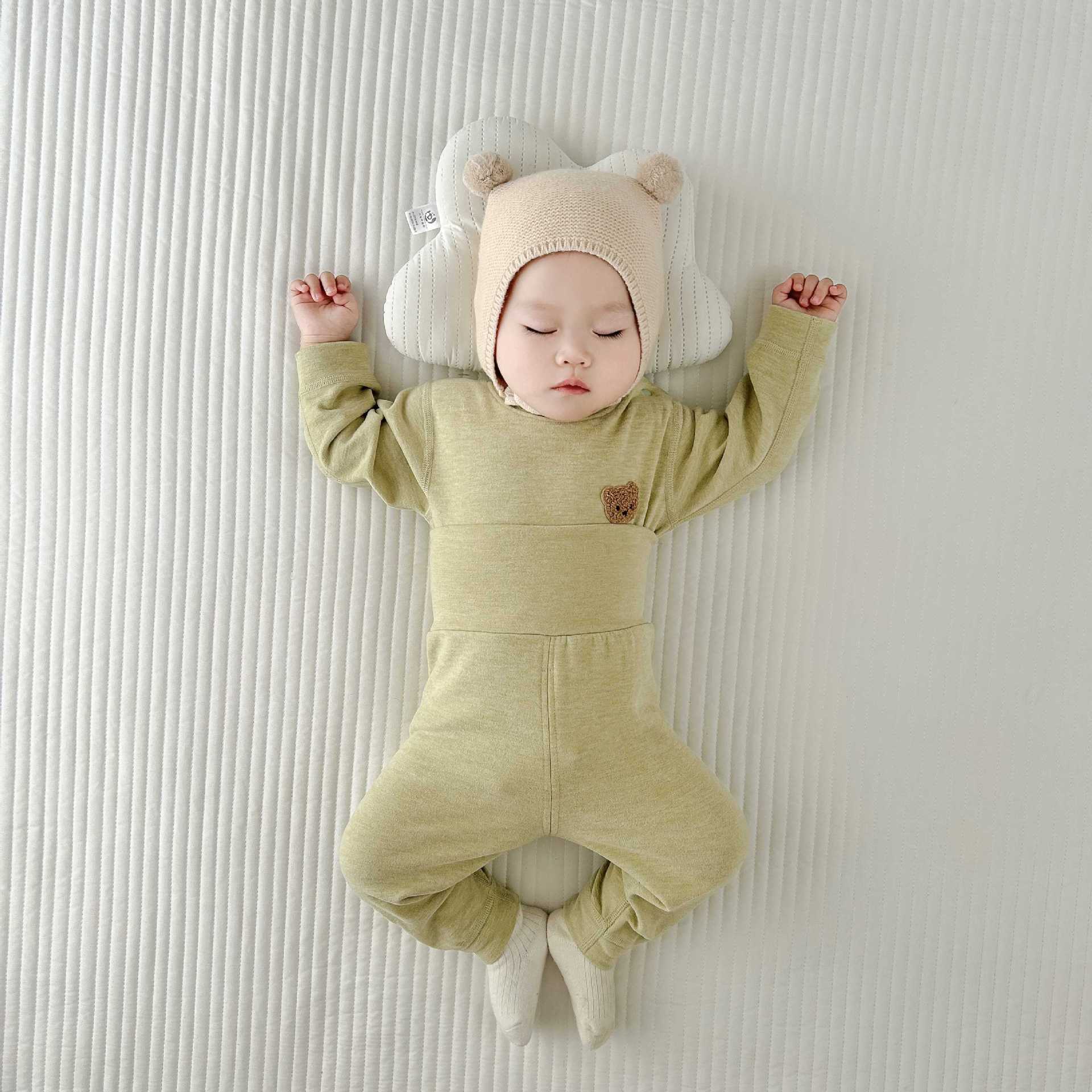 [cashmere silk] green [thickened belly protector]