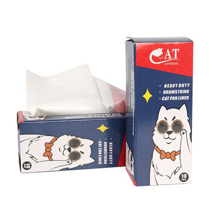 Cat litter bag cat litter box cat toilet garbage bag lazy shovel-free toilet bag large thickened disposable cat supplies