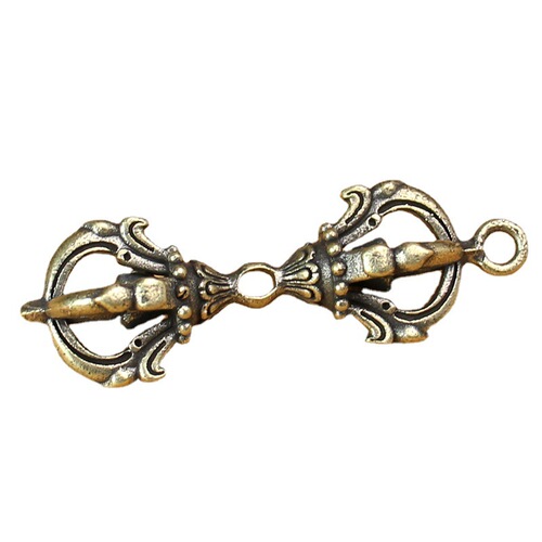 Brass Six Sons Mantra Vajra Lotus Horsehead Mingwang Creative Handmade Collection Toy Toy Car Hanging Key