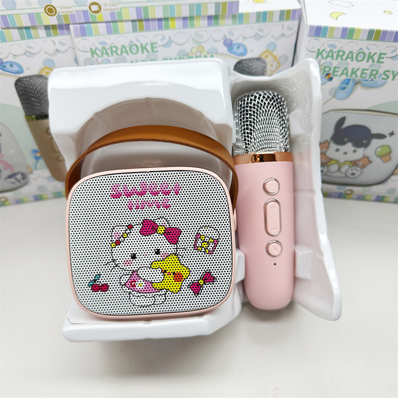 外国貿易のスティッチのマイクの音響の一体のマイクの家庭用k歌の歌うbluetoothの無線の子供の音響の贈り物|undefined