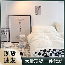 X1IQ咖啡店服装店装饰画抽象艺术设计展览壁画ins风时尚杂志海报