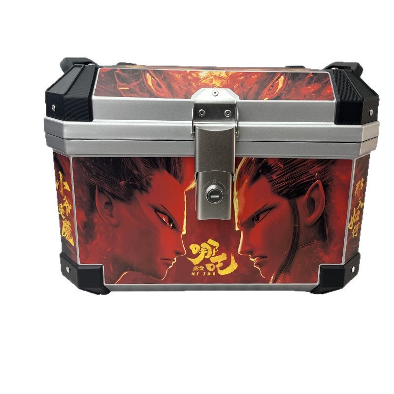 Fábrica al por mayor 57L caja de cola de coche eléctrico extra grande caja de almacenamiento de motocicleta anti-caída gruesa baúl de coche eléctrico