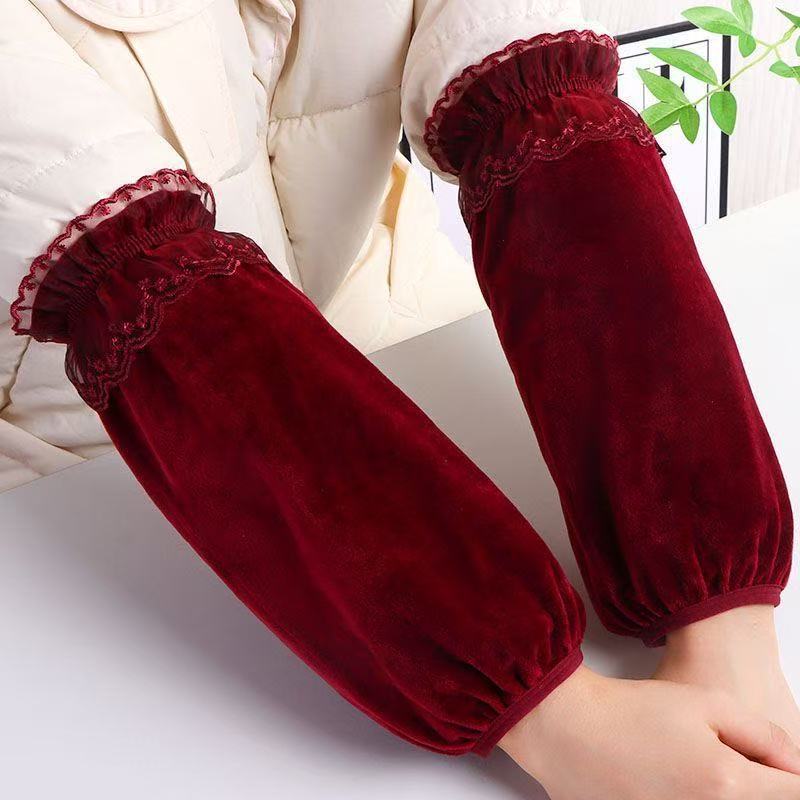 New Anti-Fouling Sleeves, Widened Long Sleeves, Cotton Outwears, down Jackets, Sleeves for Women, Autumn and Winter Work, Anti-Fouling Sleeves