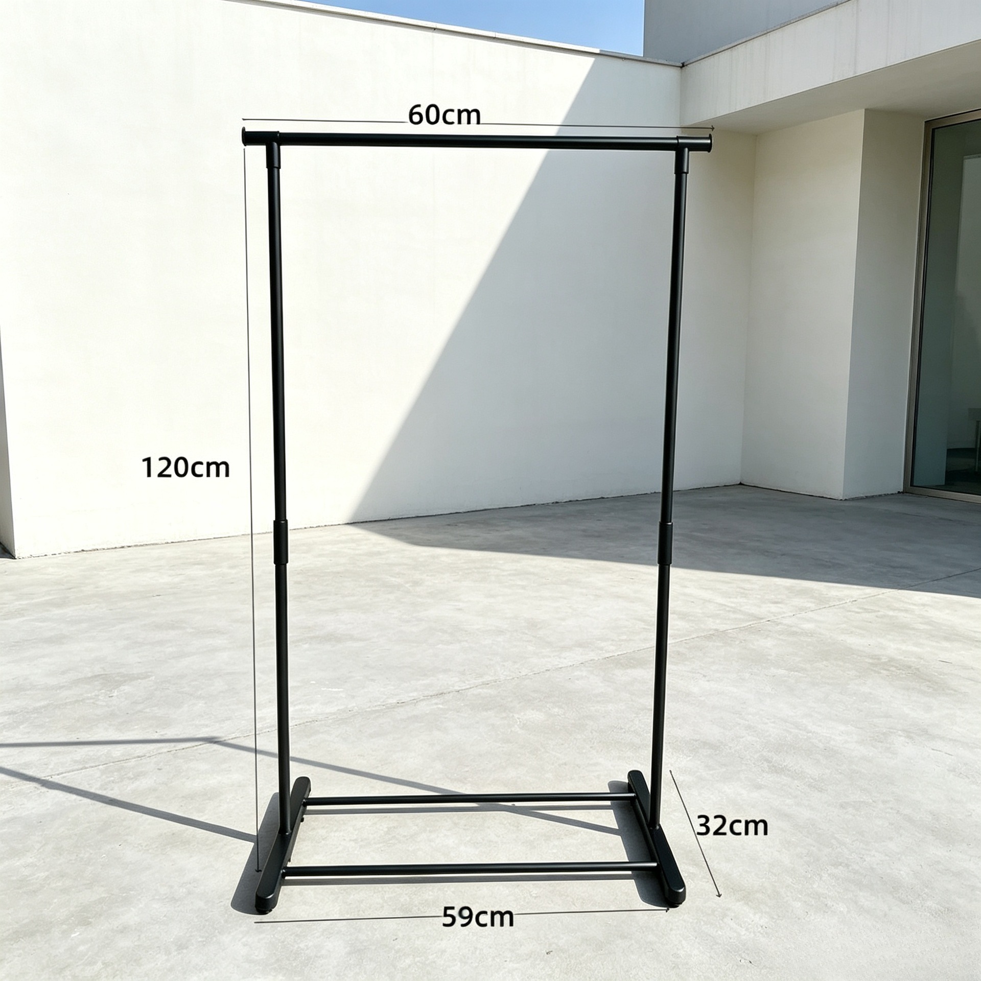 Tendedero de Pie de Acero al Carbono de Acero al Carbono, Rotación de 360 Grados, para Balcón y Dormitorio