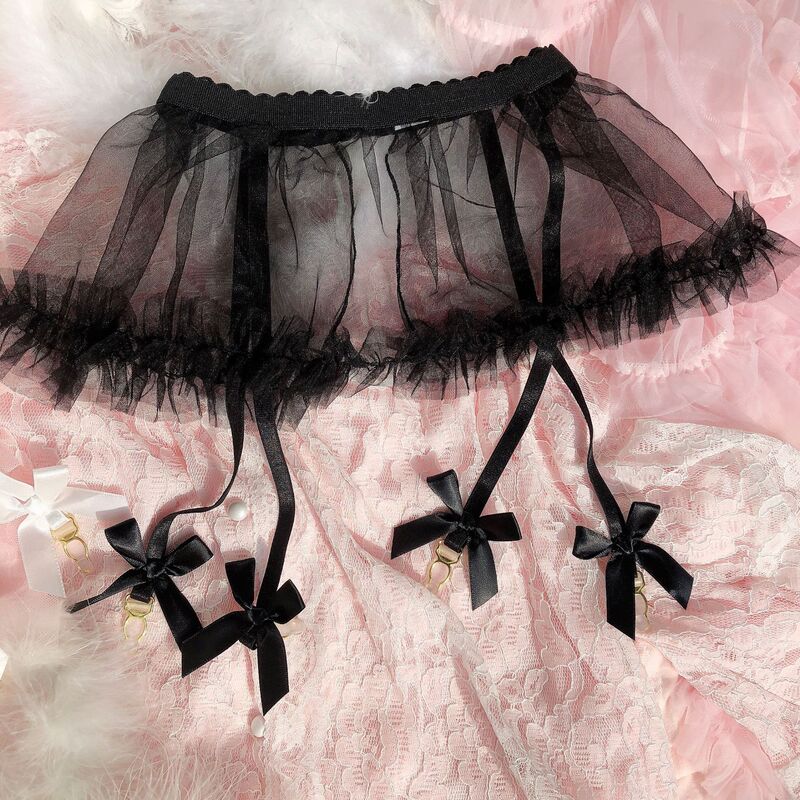 Sexy Suspender Underwear, Lace Temptation Suspender, Open Stockings, Independent Suspender Skirt, Hot Uniform Suit, Silk