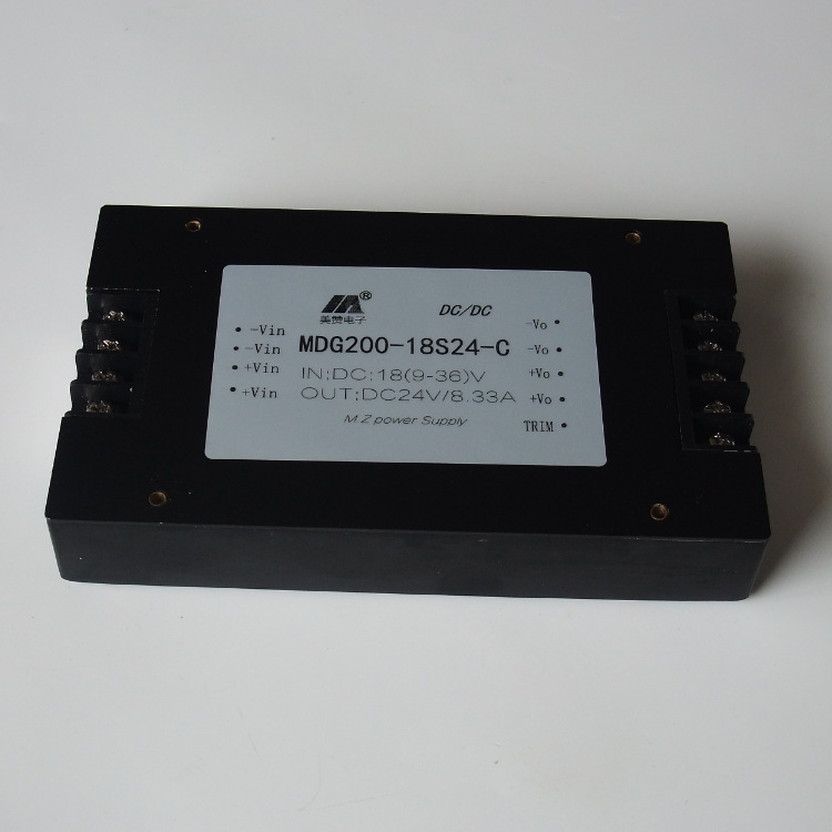 DC/DC 模块电源 9-36V输入 4倍输入电压电源模块 MDG200-18S24-C
