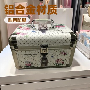 Manufacturer Customized Digital Printing Leather Aluminum Alloy Cosmetic Case Beauty Salon Manicure Box Jewelry Storage Box