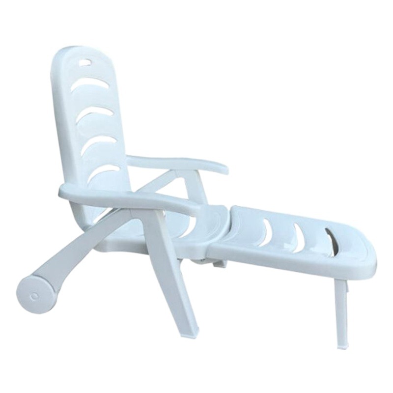 Plástico al aire libre playa reclinable Hotel Villa patio escénico piscina al aire libre silla plegable mesa de café fábrica al por mayor