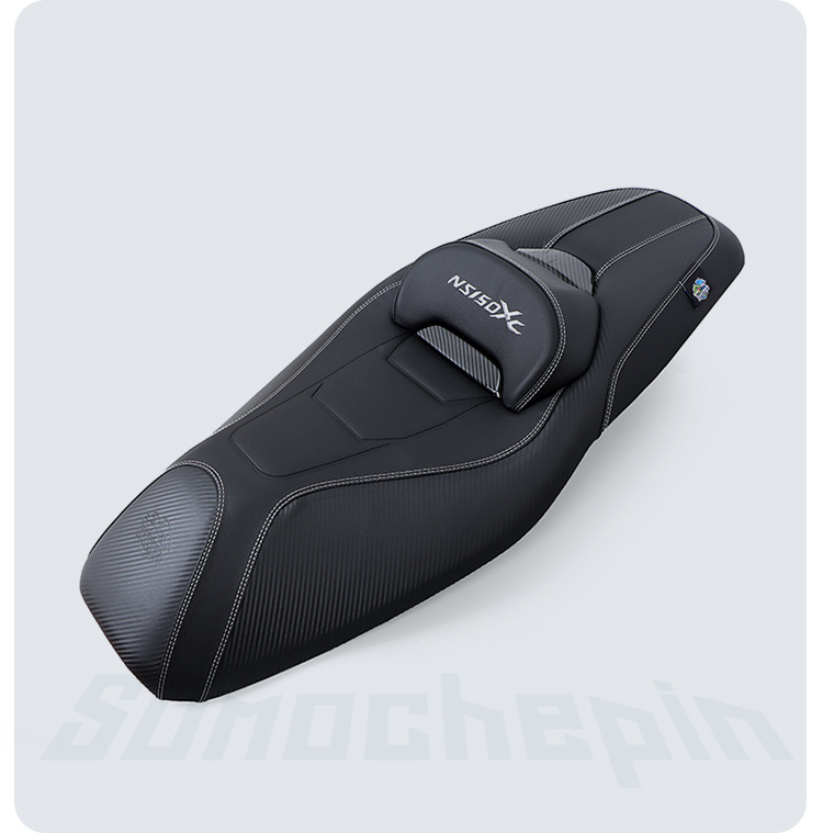 Suitable for Honda NS150XC modified motorcycle leather seat assembly, lowers the height and adds a backrest, breathable and comfortable