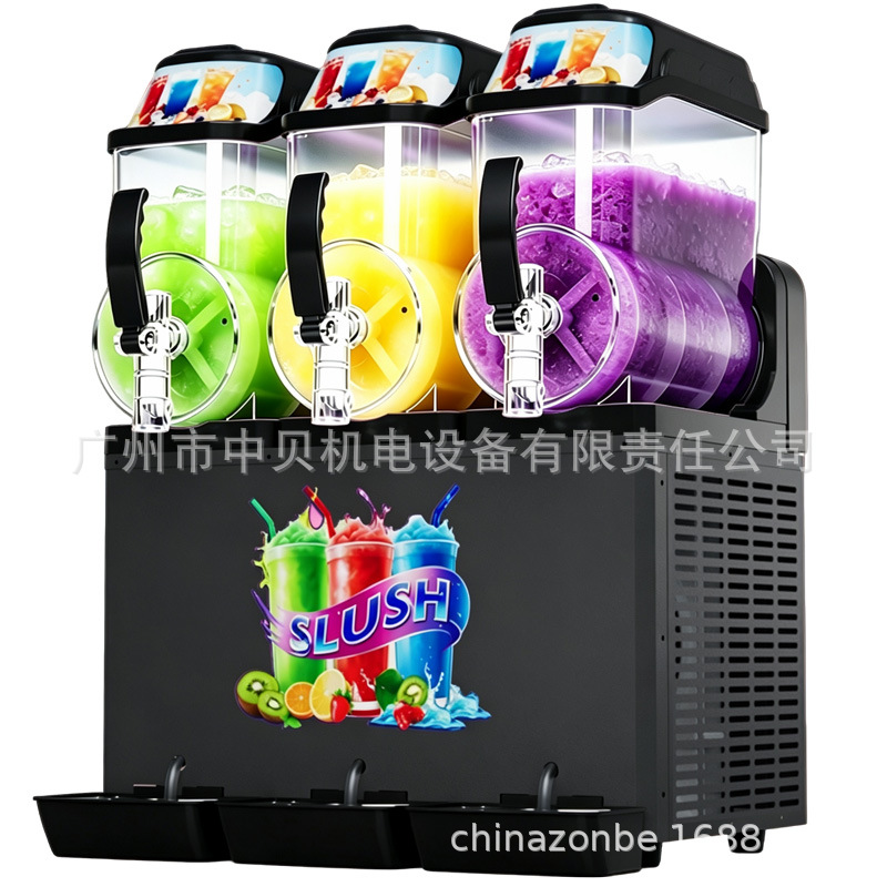 Máquina de Granizados Comercial de un Cilindro, Dos Cilindros, Tres Cilindros, Máquina para Derretir Nieve, Máquina de Smoothies, Máquina de Jugos, Máquina de Bebidas Frías, Máquina de Granizados image 9