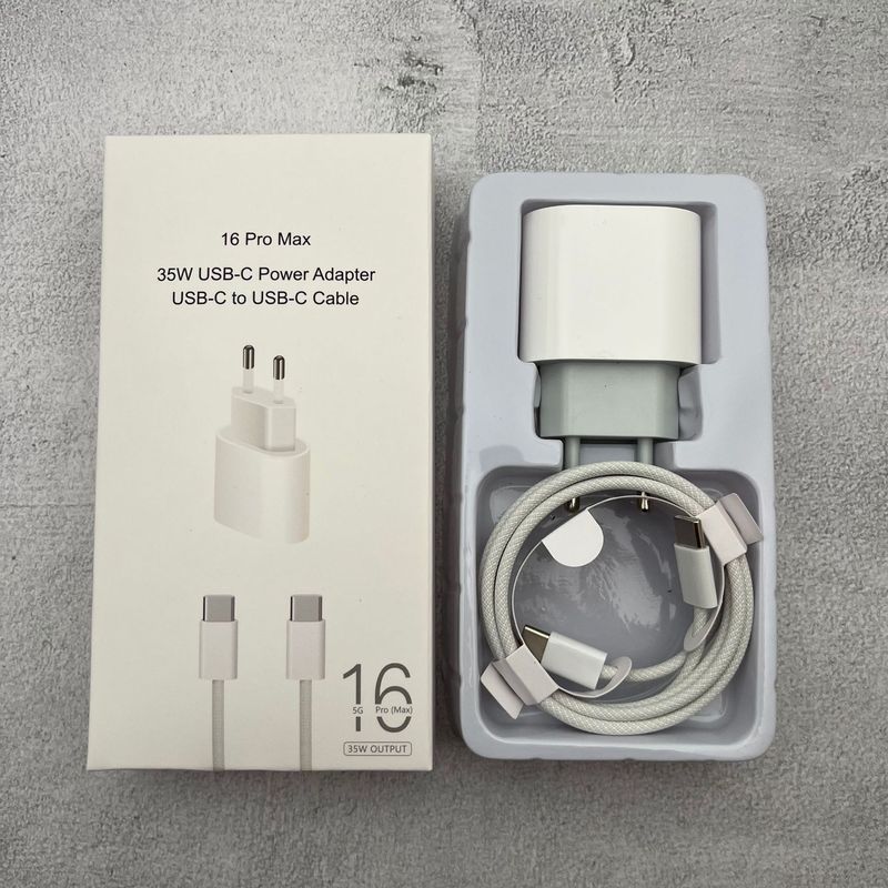 适用苹果欧规充电器35W/20Wpd美规英规充电头iPhone16快充头套装|undefined