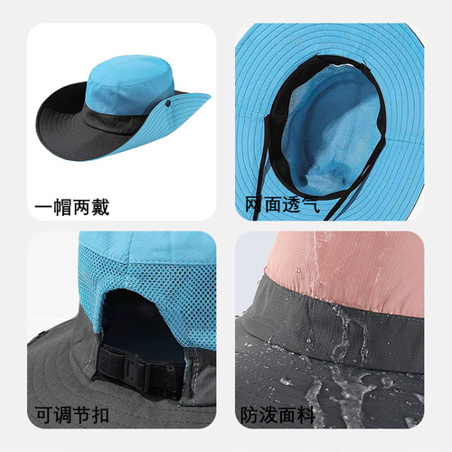 Outdoor travel fishing high-quality appearance sun hat full sun protection UV shield fishing hat