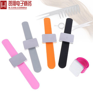 Spot Silicone Magnetic Wrist Strap, Square Pat Strap, Magnet Hairpin, Silicone Needle Suction Device, Bracelet Hairdressing Tool