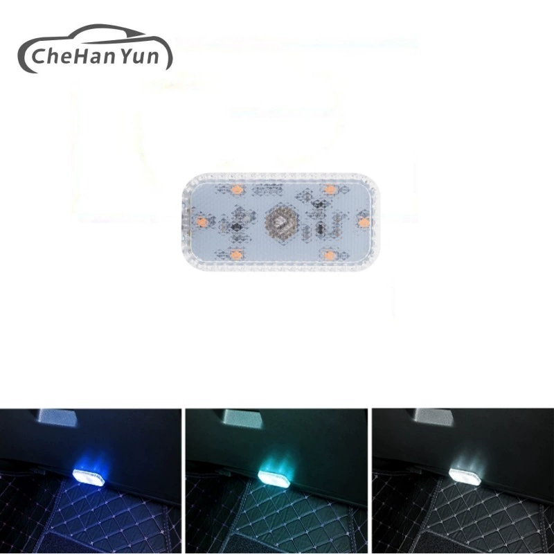 Автомобильный налобный фонарь сенсорный беспроводной фонарь для ног вспышка освещение самолета Резервное USB красочный декоративный предупреждающий свет