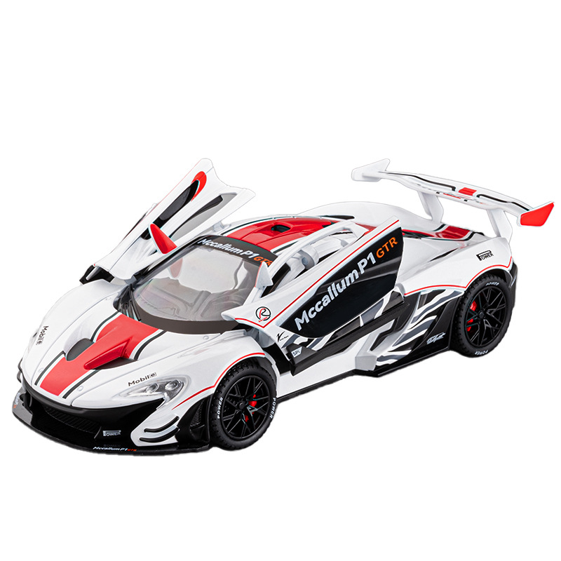 1 / 22 McLaren P1 GTR modelo de aleación de pista simulación de rally coche deportivo juguetes para niños adornos de coche