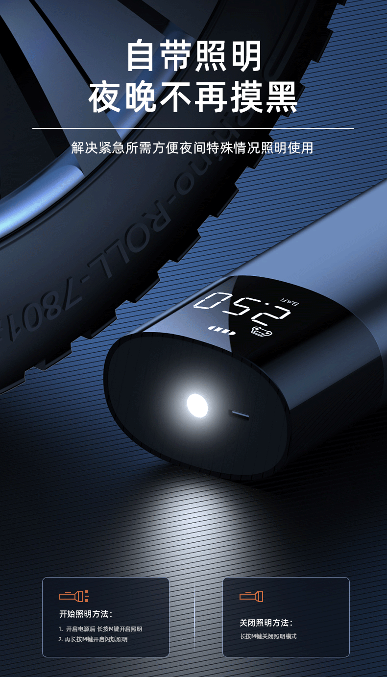 Car inflator new cross-border wireless inflator car tire inflator portable high-pressure electric inflator