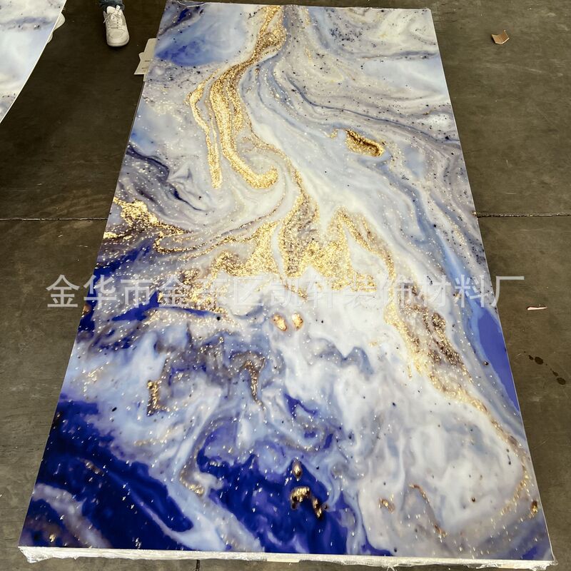 Uv壁板プリント画金板木の装飾面の炭素結晶板倉庫里南の箔押し透明板の波板の背景壁|undefined