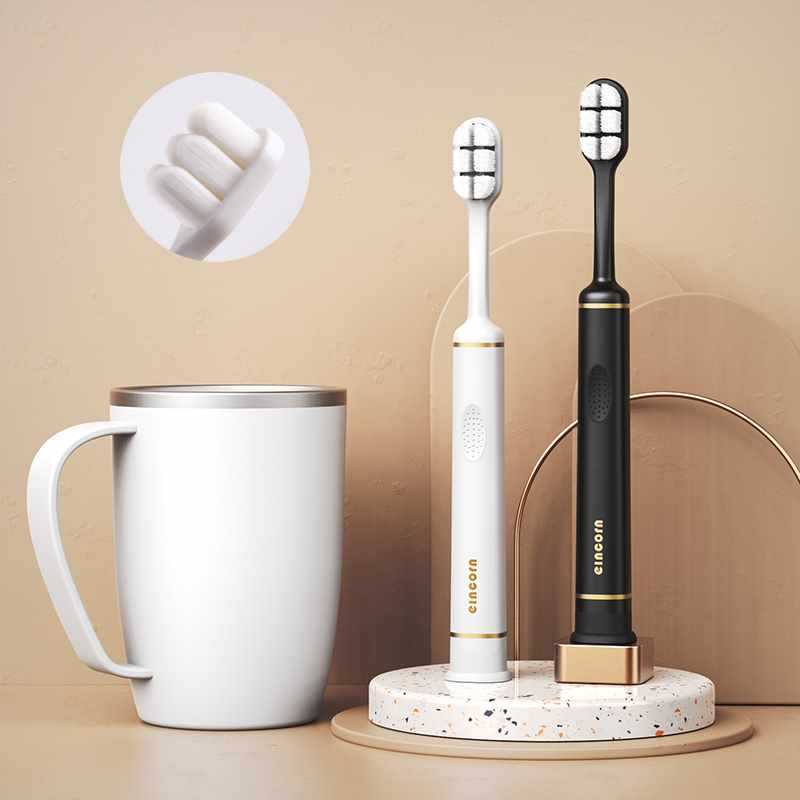 [화이트 소프트 퍼] 블랙+화이트+스테인리스 구강청결제 컵_화이트