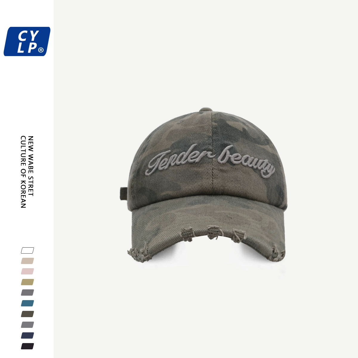 Бейсболка (Fender) с вышивкой, камуфляж, унисекс, корейский стиль, регулируемая