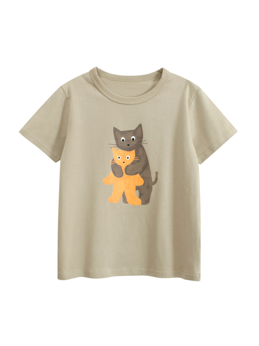 27kids marca de moda ropa para niños 2025 verano nueva ropa para niños camiseta de manga corta ropa de bebé para hombres