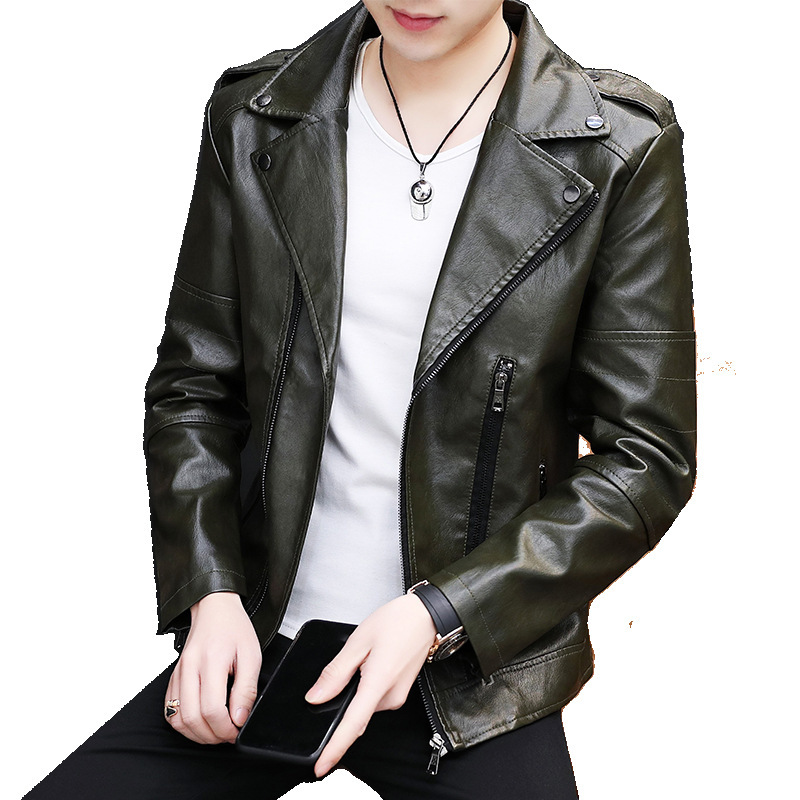 2024 nueva chaqueta de cuero PU locomotora abrigo caliente a prueba de viento grueso multi-botón cremallera de moda simple tendencia coreana