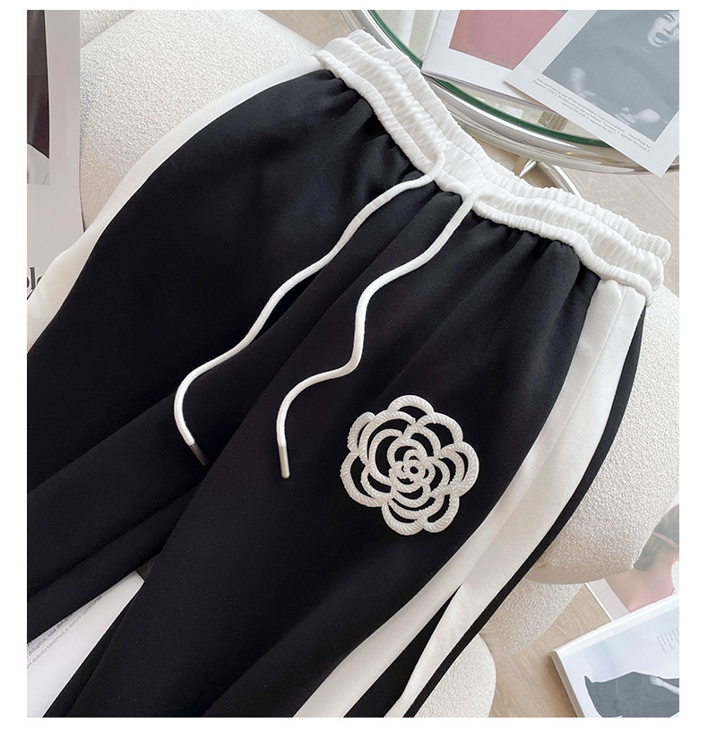 Women's Clothing Style Sports Suit For Women Summer New Style High End Fashion Style Age Reducing Wide Leg Pants Two Piece Suit_ecoleips.com