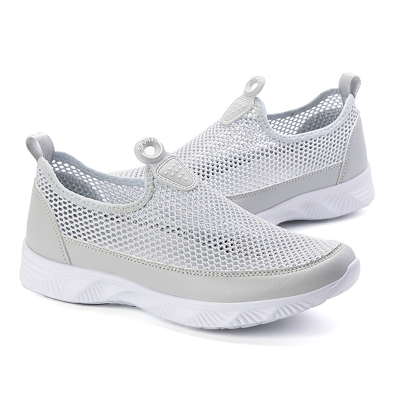 Slip-On Plus tamaño pareja zapatos ligeros transpirables slip-on zapatillas volando tejidos zapatos casuales de las mujeres zapatos de los hombres zapatos de los deportes al aire libre