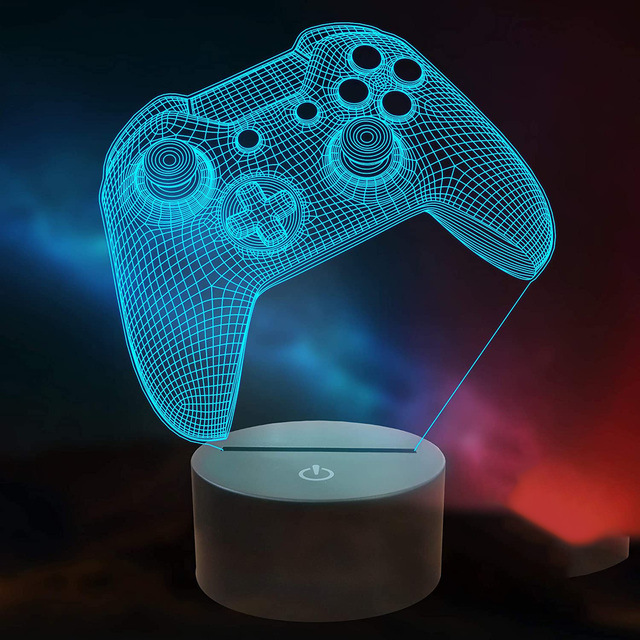 Creativo e-sports atmósfera luz juego manejar 3D luz de la noche XBOX luz decorativa LED7 color contaminación lumínica fábrica de ventas directas