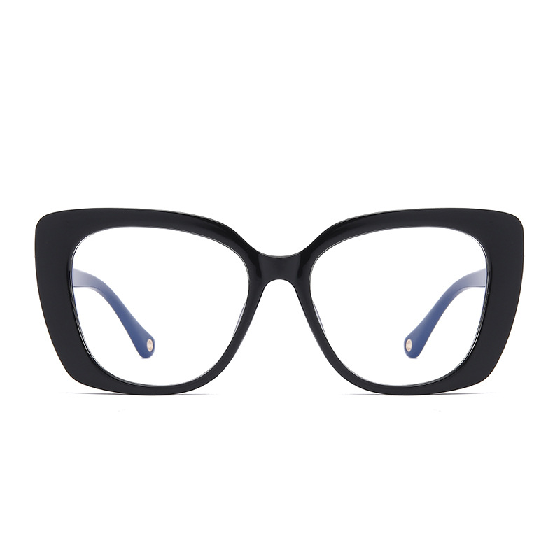 Selección de comercio exterior de moda montura de ojo de gato gafas anti-luz azul montura grande modelo de celebridad de Internet marco de gafas personalizado ventas directas de fábrica