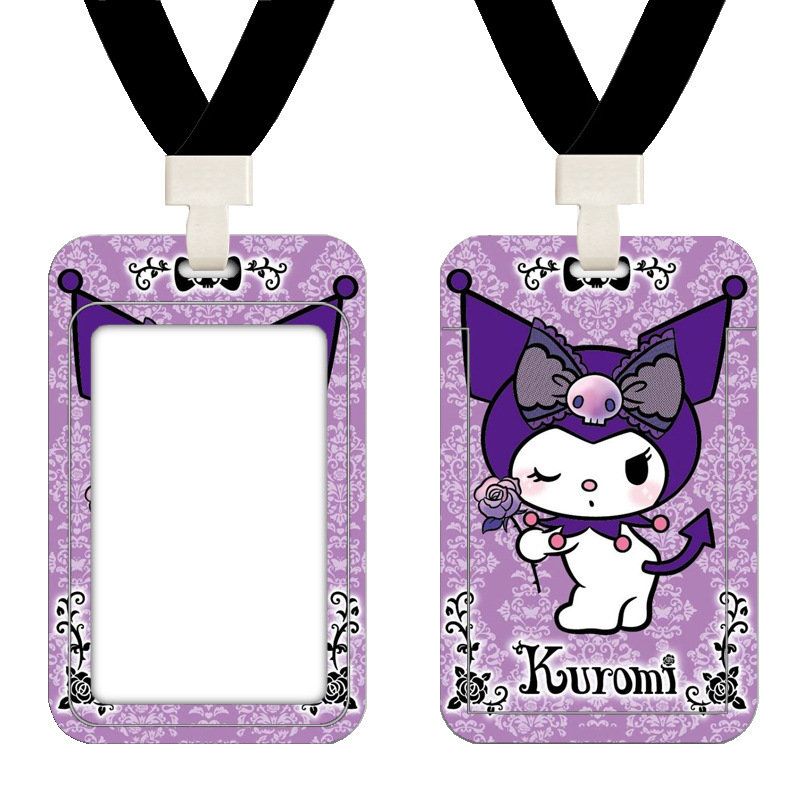 Cubierta de tarjeta de autobús de Kulomi Cartoon Cute Student Commute Tarjeta de control de acceso del campus Metro puerta de trabajo cubierta de tarjeta image 32