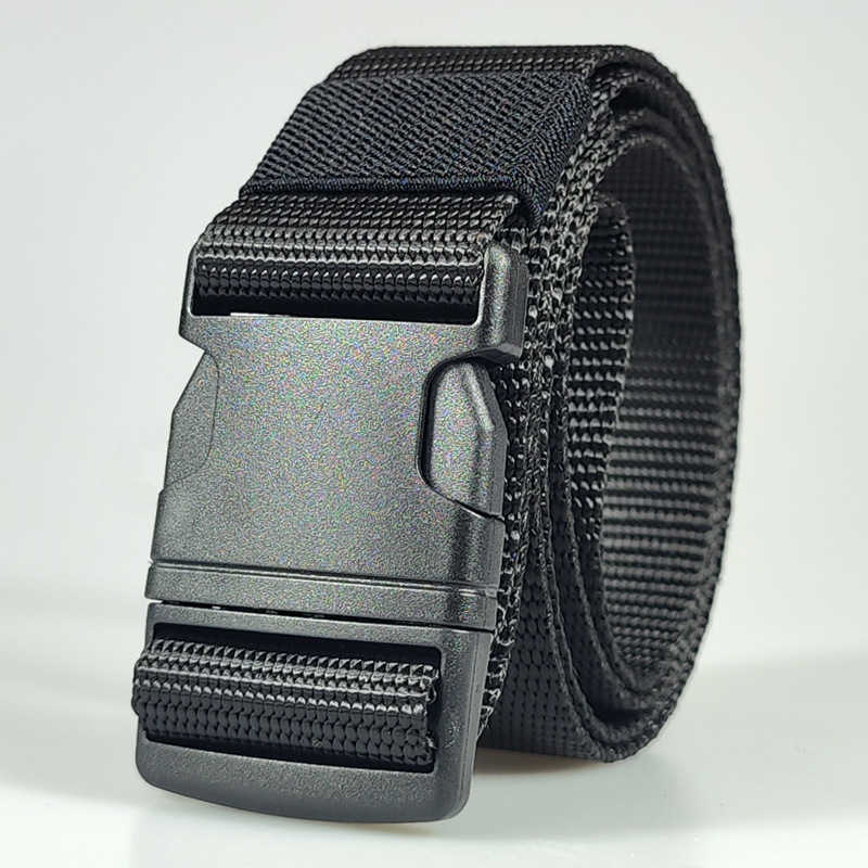 Men's metal tactics travel nylon belt for students
