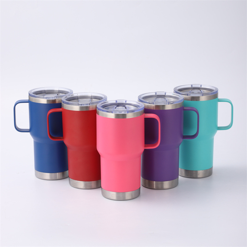 Vaso térmico de acero inoxidable con asa para coche y hogar_voghion.com