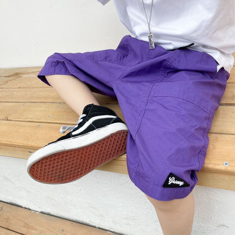 Boys' summer shorts 2026 new model, breathable summer children's cropped pants, woven casual pants, thin style Boys' summer shorts 2026 new model, breathable summer children's cropped pants, woven casual pants, thin style