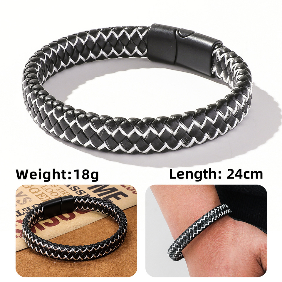 hand-woven bracelet magnetic clasp bracelet simple jewelry