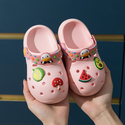 儿童拖鞋夏季男女童防滑软底室内轻便宝宝洞洞鞋中小童EVA凉拖鞋|ms