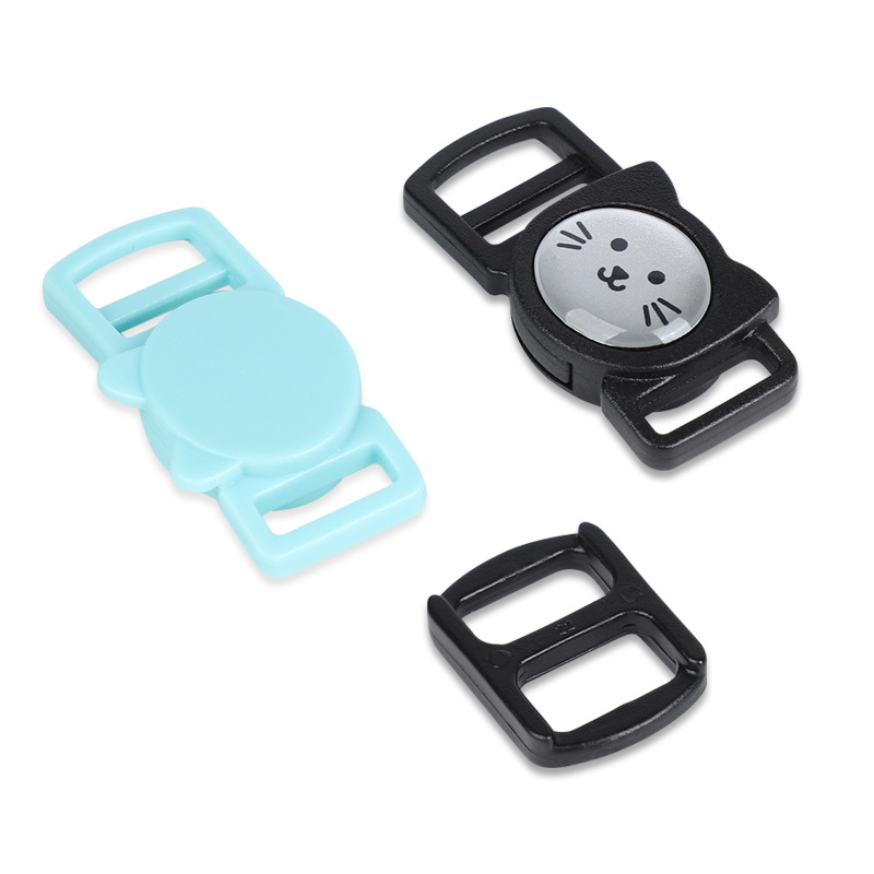 Inventario POM mascota gatos collar de corbata botón negro mini gatos accesorios de botón etiqueta de goteo botón madre