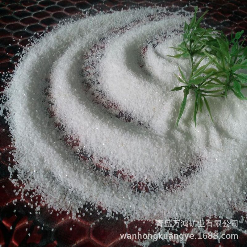 雪花白石英砂儿童沙池高尔夫球场填充鱼缸造景装饰白沙