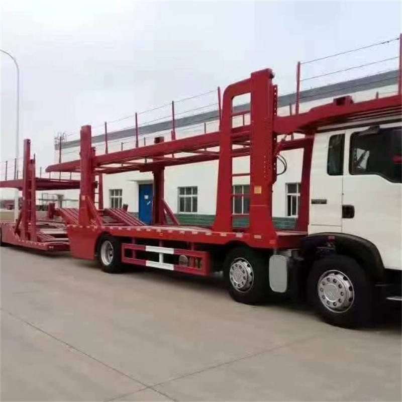 Новый 17.1m 8-колесный автомобильный транспортер в европейском стиле 17m двухосный автомобильный транспортер полуприцеп клетка грузовик автомобильный транспортер клетка грузовик