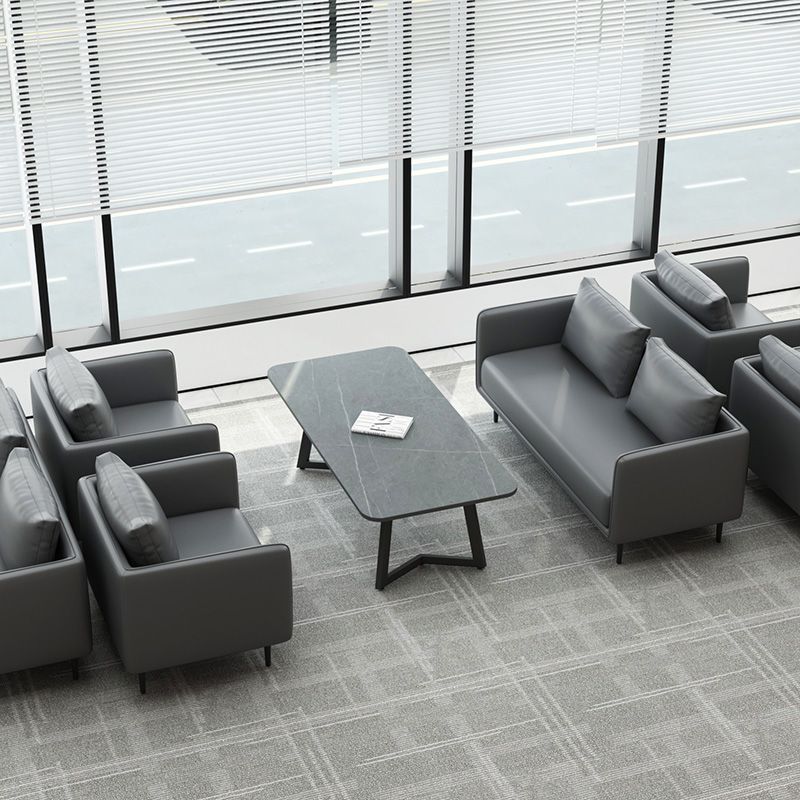 Sofá de oficina 4s tienda de ocio trabajo de negocios recepción de invitados descanso sala de espera negociación de la placa de roca sofá combinado