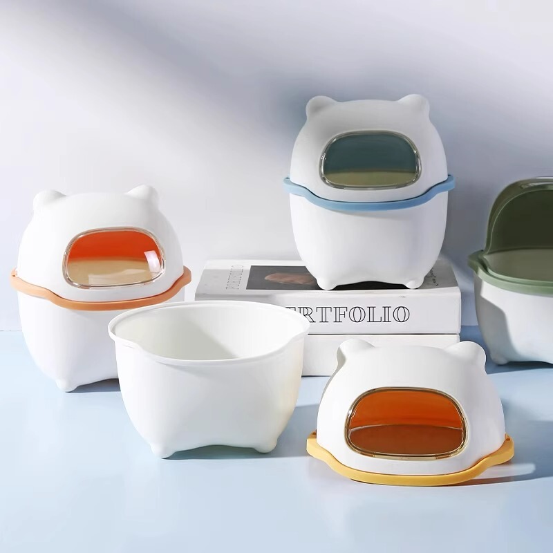 Desktop Trash Can Cute small size Student Bed Mini Home Space Capsule Car with Lid High Value Storage Barrel