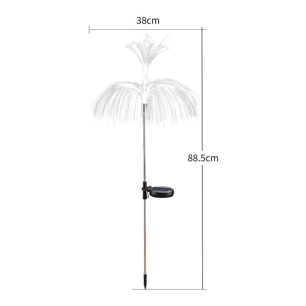 Amazonas solar lámpara de manguera de fibra óptica jardín atmósfera decoración LED patio lámpara de color al aire libre lámpara de césped impermeable