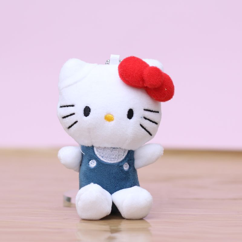 网红kt猫小挂件可爱毛绒玩具公仔小猫包包挂饰玩偶钥匙扣布娃娃|undefined